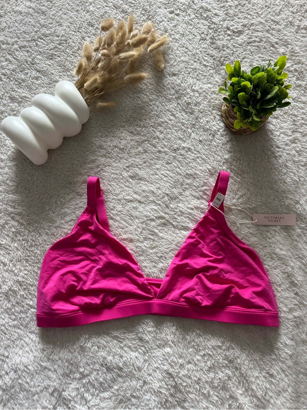 Victoria’s Secret Pink Unlined Wireless Bra Size XXL – New With Tags